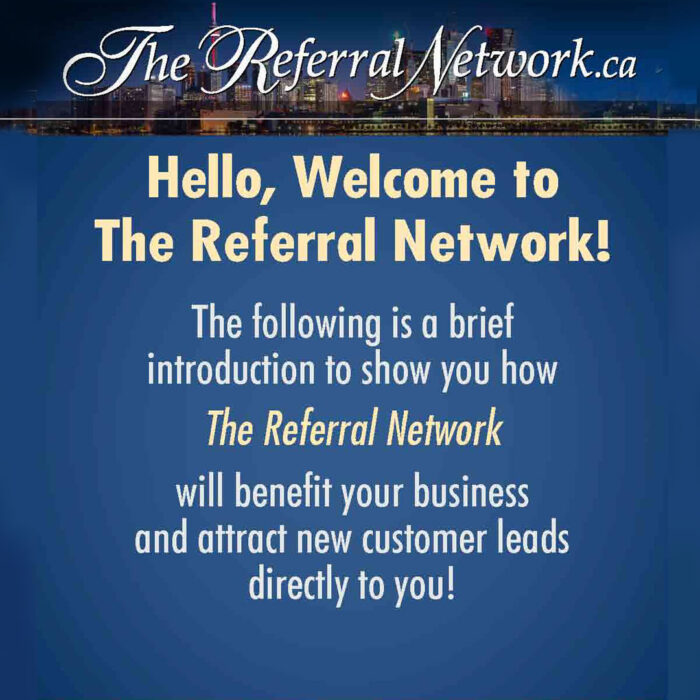 The Referral Network - Introduction Video -
